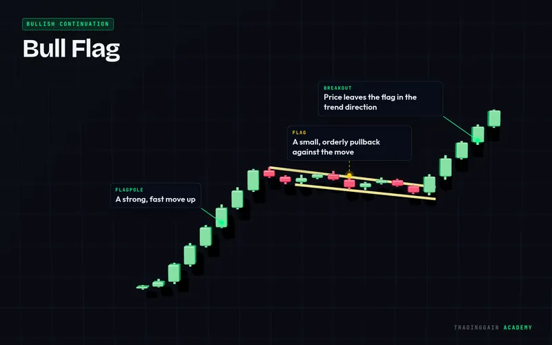 Bull Flag pattern in 3D