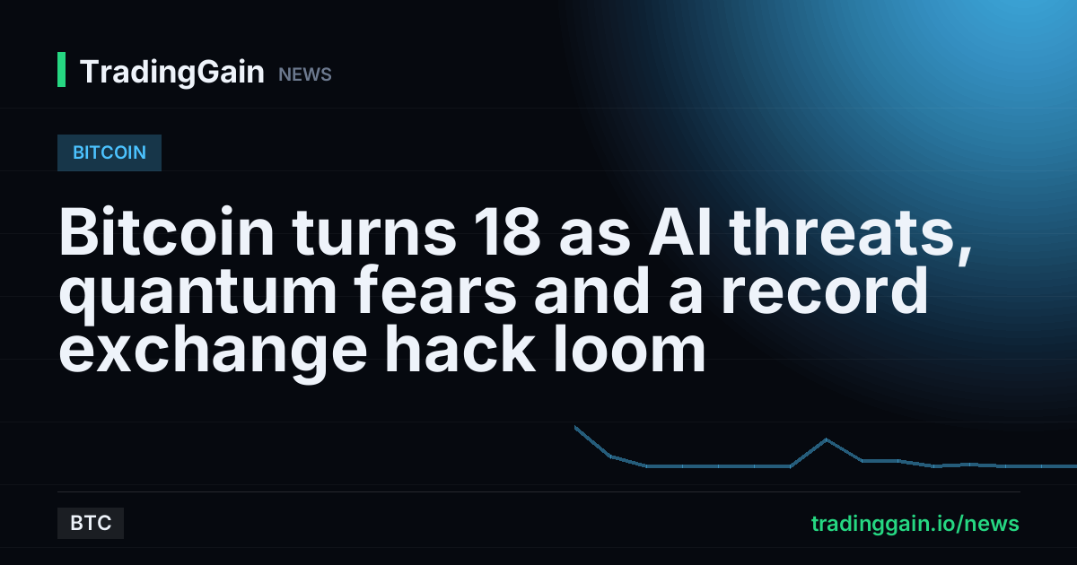 Bitcoin turns 18 as AI threats, quantum fears and a record exchange hack loom