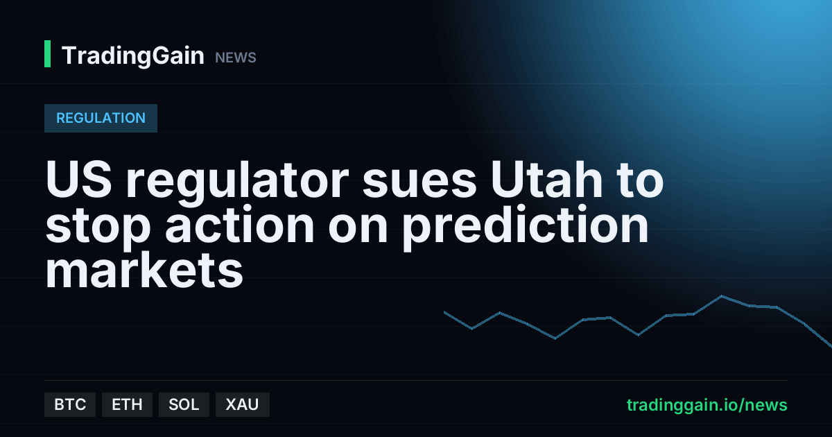 US regulator sues Utah to stop action on prediction markets