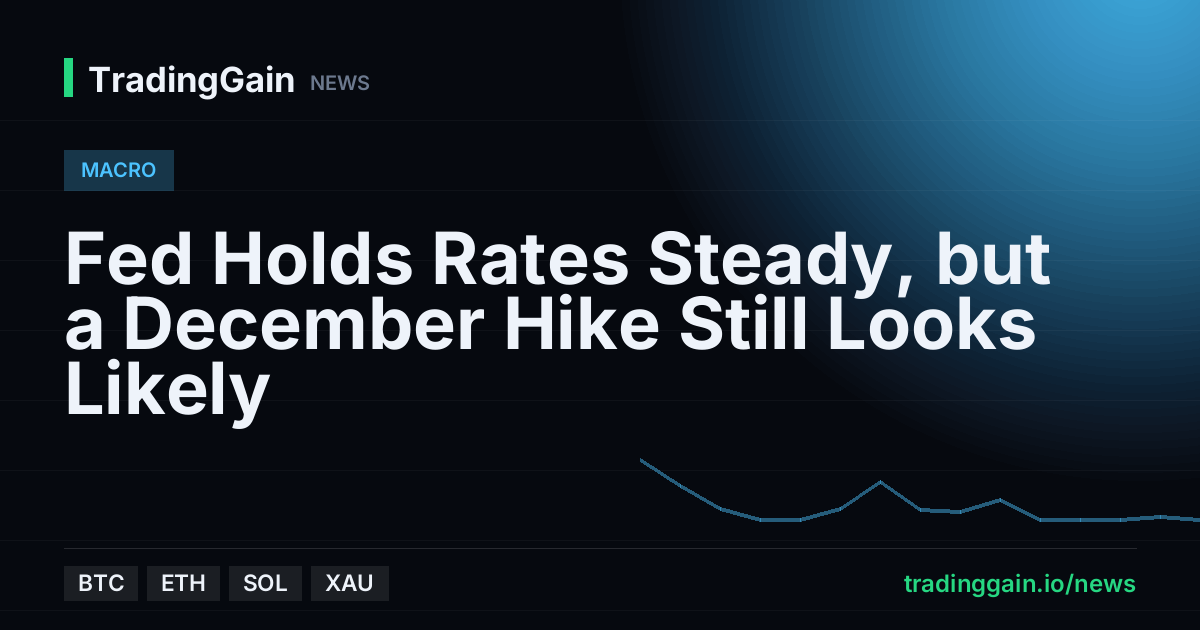 Fed Holds Rates Steady, but a December Hike Still Looks Likely
