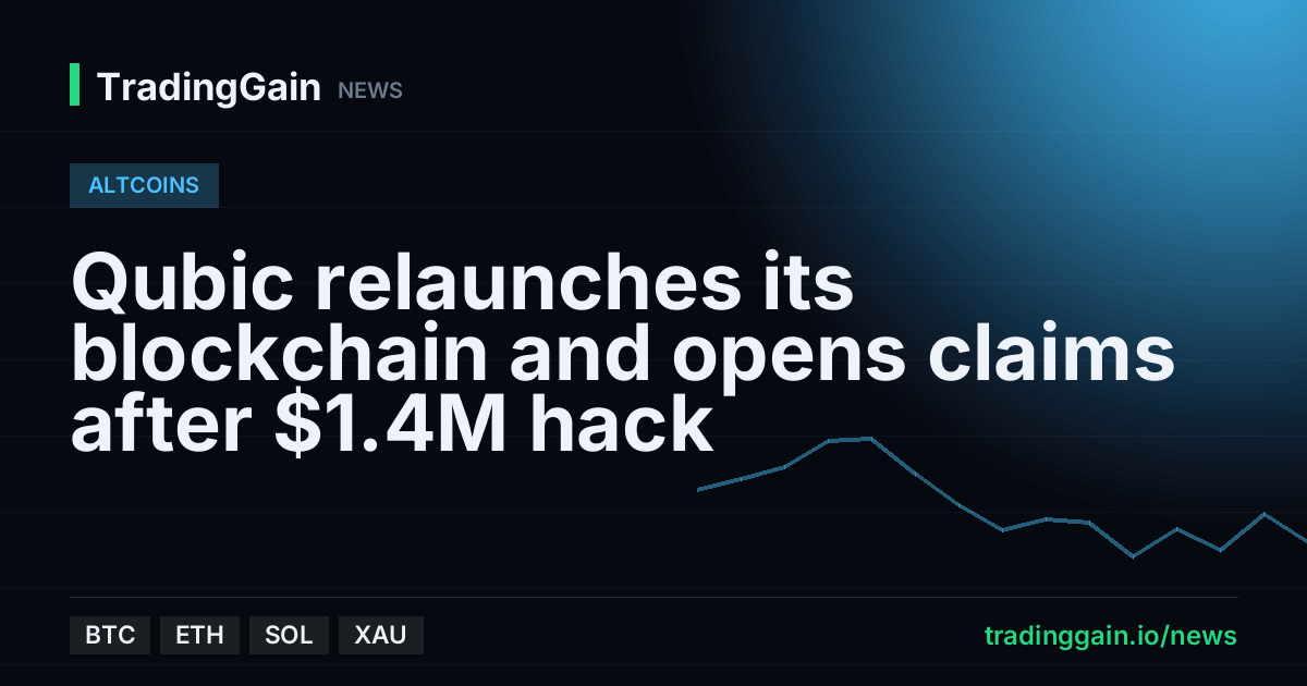 Qubic relaunches its blockchain and opens claims after $1.4M hack