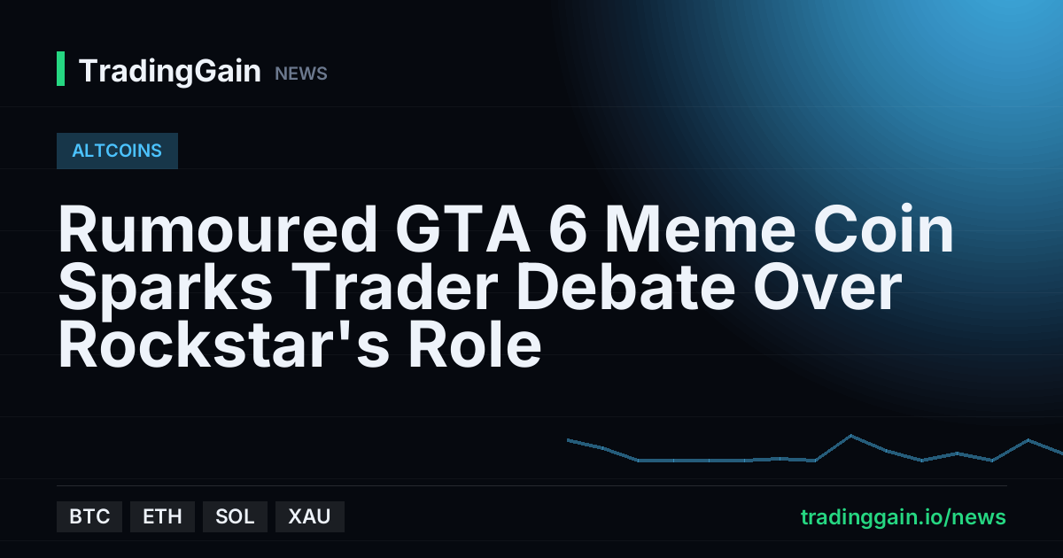 Rumoured GTA 6 Meme Coin Sparks Trader Debate Over Rockstar's Role