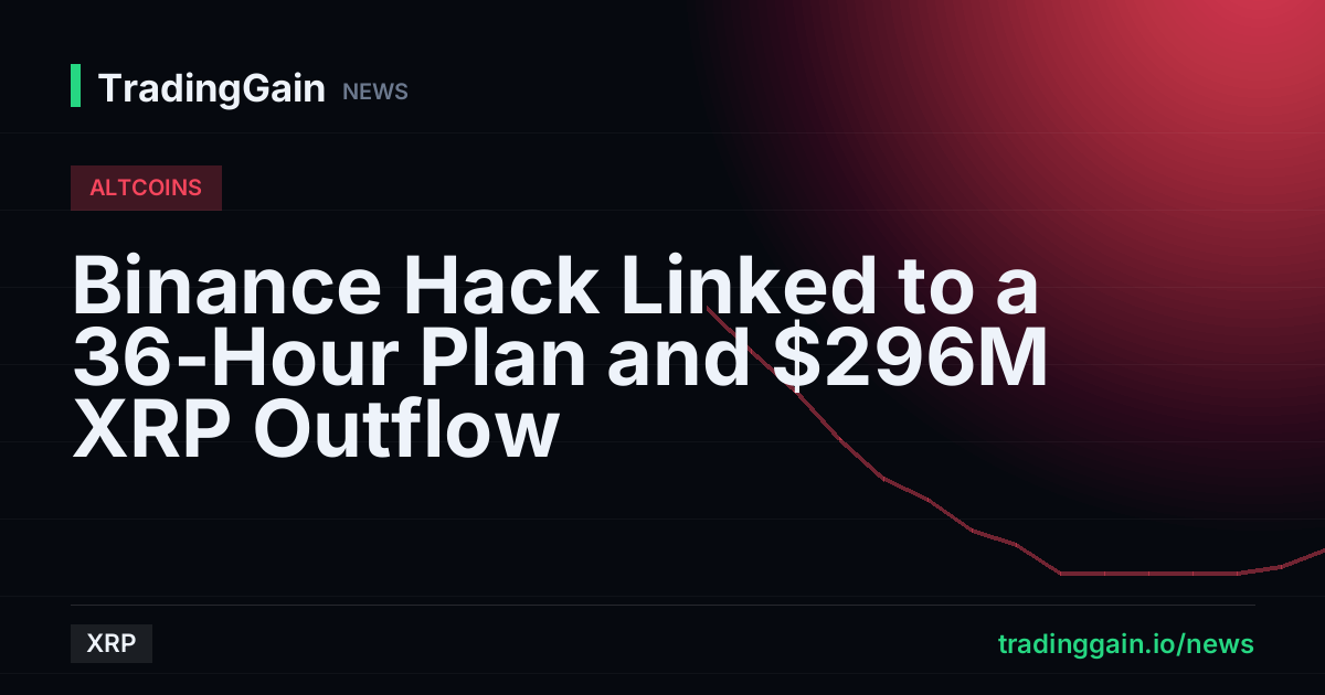 Binance Hack Linked to a 36-Hour Plan and $296M XRP Outflow