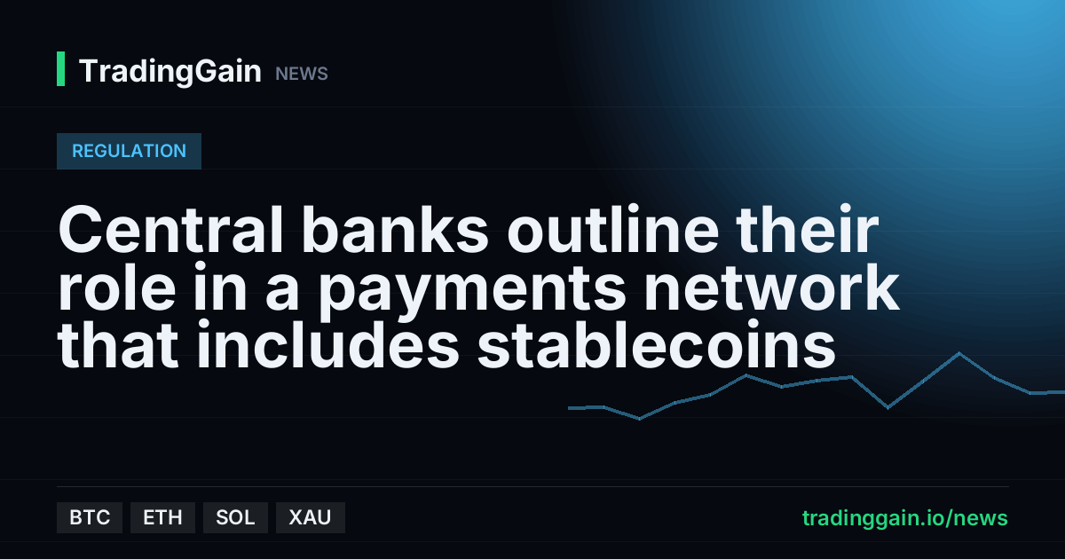 Central banks outline their role in a payments network that includes stablecoins