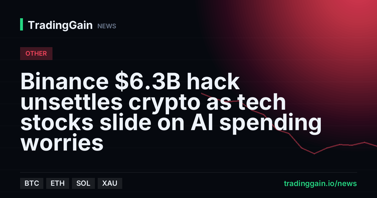 Binance $6.3B hack unsettles crypto as tech stocks slide on AI spending worries