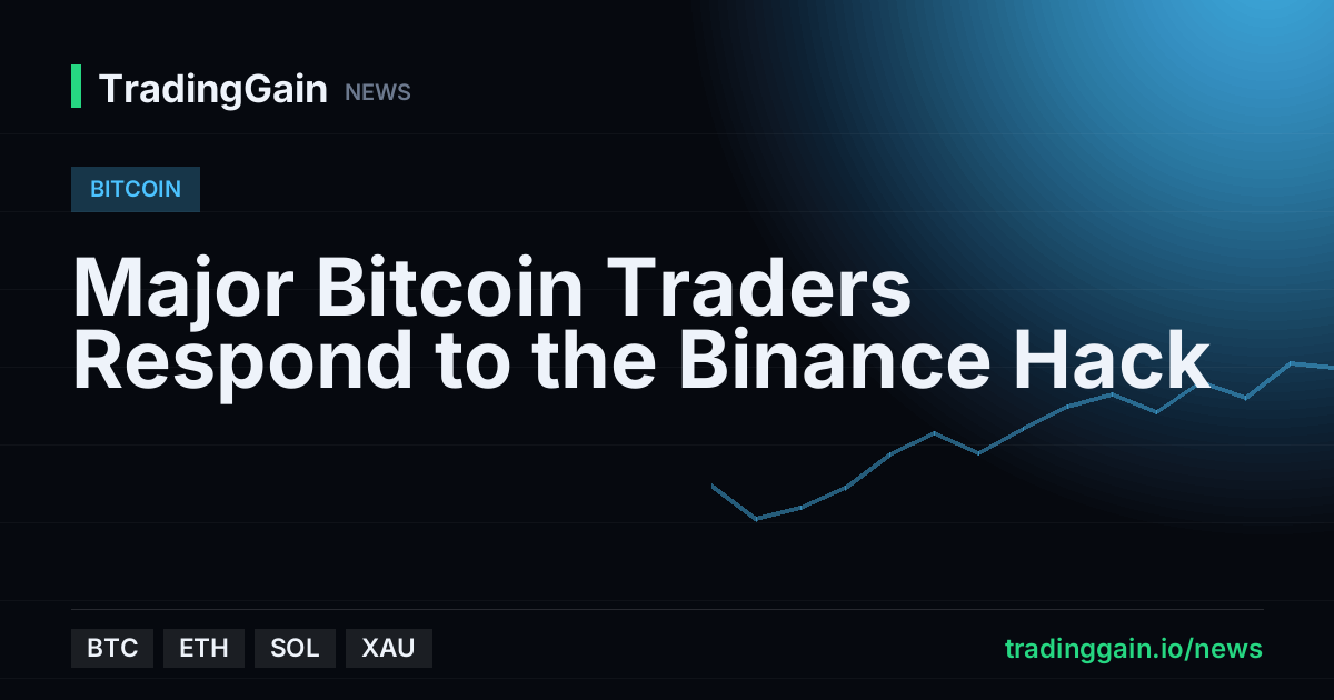 Major Bitcoin Traders Respond to the Binance Hack